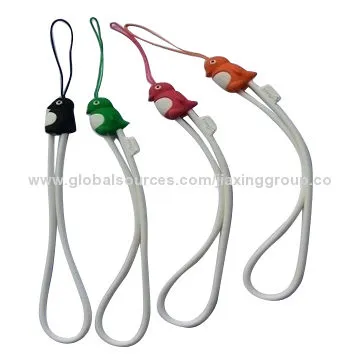 Silicone Mobile Phone Pendant, Colorful CustomizedNew