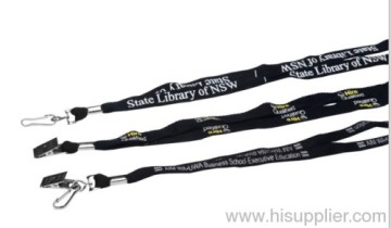 Zwarte bamboe Lineus stijl Lanyard