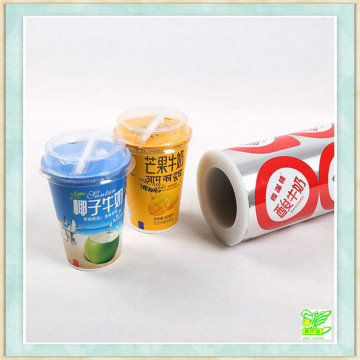 Hot sale yogurt cup sealing film plastic film for cup sealing