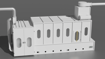 Industrial Blending Machine CAD View