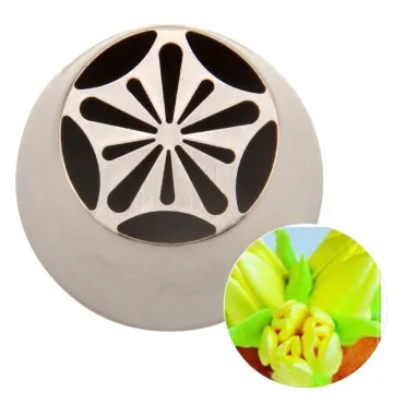 BNO14 Russian Cake Nozzle Set - Stainless Steel 304 Icing Tips for Baking and Decorating