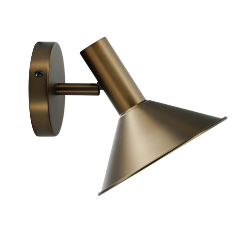 Scones de parede de metal Candeeiro de parede de bronze antigo para sala de estar