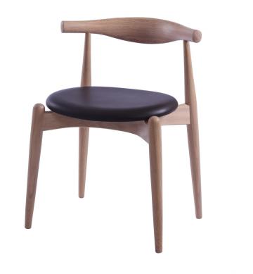 Modern Elbow wood dining chairs replica