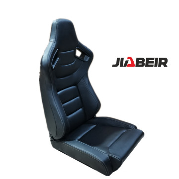 Asiento de carreras de PVC negro