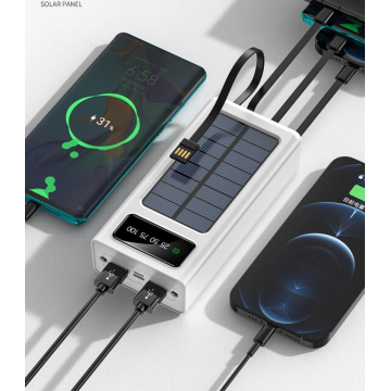 30000mAh Solar Panel External Battery Waterproof Power Bank