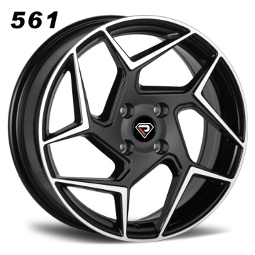 Aluminum Alloy Wheels for Fiesta ST: 561 17x6.5 with Machined Face and 4 Holes - Black/Gunmetal Finish