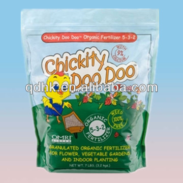 agriculture grade zip lock bag of fertilizer packing
