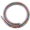 190pcs Rainbow Metal Spacer Perles