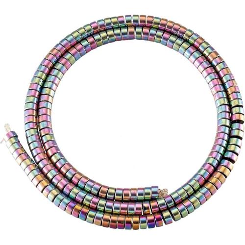 190pcs Rainbow Metal Spacer Perles