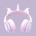 Mais novo LED Headphone Unicorn Glowing Headphones