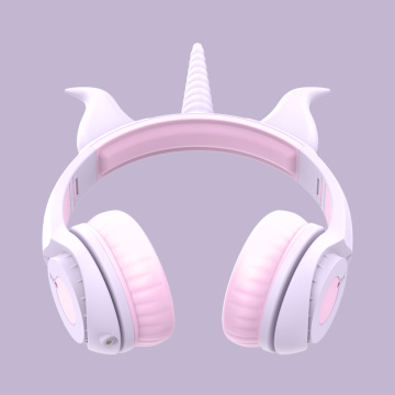 Nyaste LED-hörlurar Unicorn Glowing Headphones