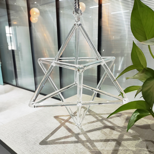 Hexagram Crystal Singing Merkaba Healing Transparent Hexagram Crystal Singing Merkaba Supplier