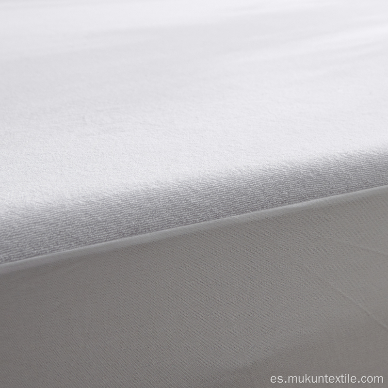 Cotton de algodón blanco Terry Matchel de colchón protector de protección