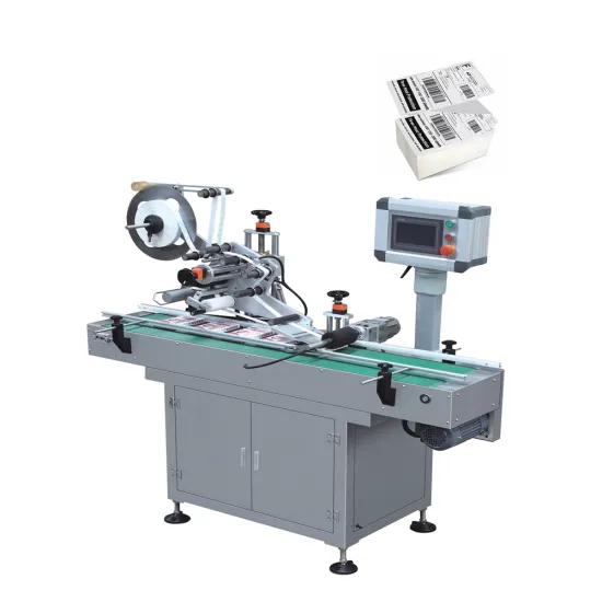 Factory Semi-Automatic Machine for Flat Square Plastic Bottle Adhesive Sticker Labelling