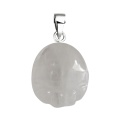 Clear Crystal 22X25MM Children Foot Palm Gemstone Pendantfor Making Jewlery Handmade Cravd Feet