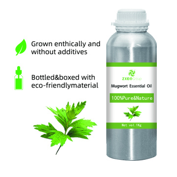 100% Pure Natural Mugwort Essential Oil Wholesale Bulk High Quality Distill Extractive Mugwort Essential Oil Use For Aromatherpy