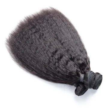 Hot Sale 12A Virgin Kinky Straight Human Hair , Wholesale Mongolian Human Hair Kinky Straight Hair Extensions Weave Bundles
