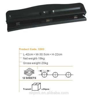 metal 3 hole hot sale paper punch