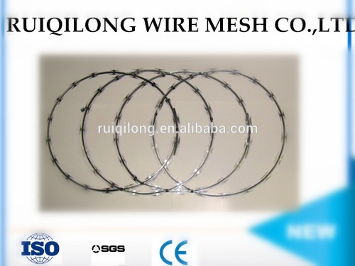 Sharp razor barbed wire, razor blade barbed wire,galvanized sharp razor wire