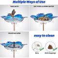 Glass Bird Bath Bowl Bird Feeder