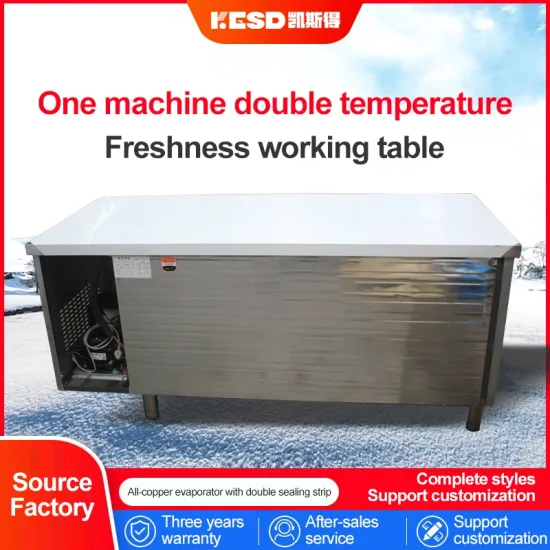 Wholesale Double 2 Door Drawer Bar Undercounter Under Counter Pizza Prep Table Chiller Refrigerator Freezer
