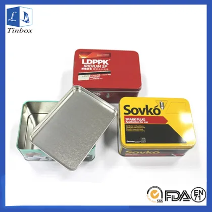 Small Rectangular Metal Tool Tin Box