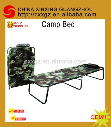 outdoor camping military grade camp bed