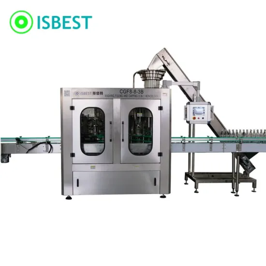 Zhangjiagang Hot Sale Glass Bottle Washing Filling Capping Machine