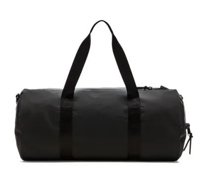 Cheap promotional black tarpaulin waterproof travel bag