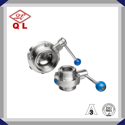 304/316L Sanitary Stainless Steel Threaded Butterfly Valve