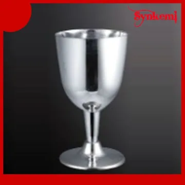 Plastic red wine goblet cups