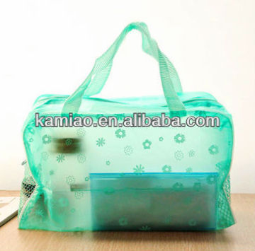 fashion pvc waterproof travel cosmetic organizer bag