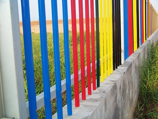 Plastic Coated Palisade Fence Panel On Sale