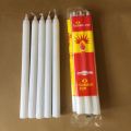 White Paraffin Wax Pillar Velas Fluted Candles