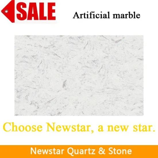 Newstar artificial marble stone chinese white marble polish