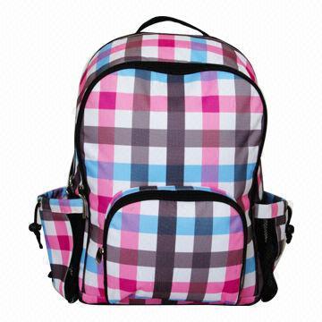 Backpack, Made of 600D Polyester, with Laptop Compartment, PE Board