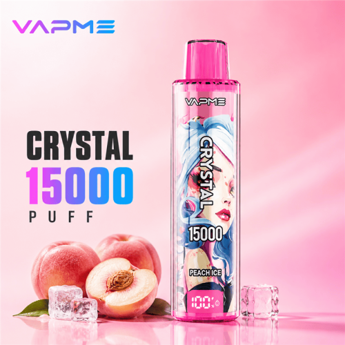 Vapme Crystal 15k Puff Disposable Vapes Pod Rechargeable