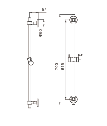 Reliable Ceiling Mounted Shower Arm