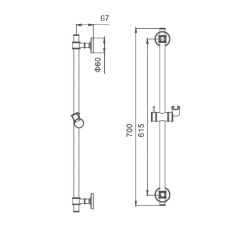 Kohler Awaken Slidebar Higher Coster Performance Overhead Shower Accessories Manufactory