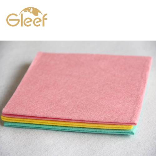 Needle punched household cleaning non woven cleaning cloth