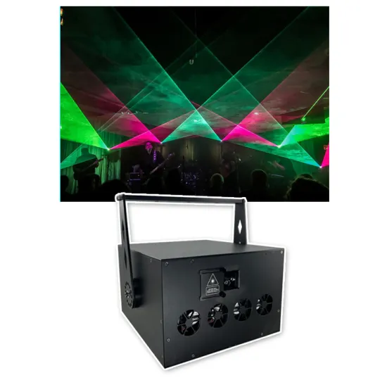 Wholesale 30W RGB Programmable Laser Light Show Projector with IP65 Enclosure: High-Quality Lighting Solution