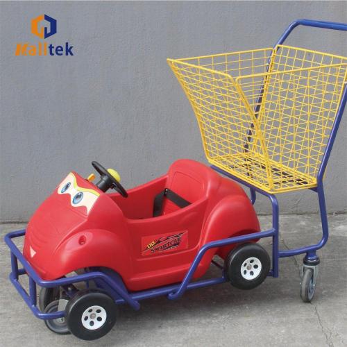 Cute Children'S Shopping Trolley Children Plastic Supermarket Shopping Trolley Supplier