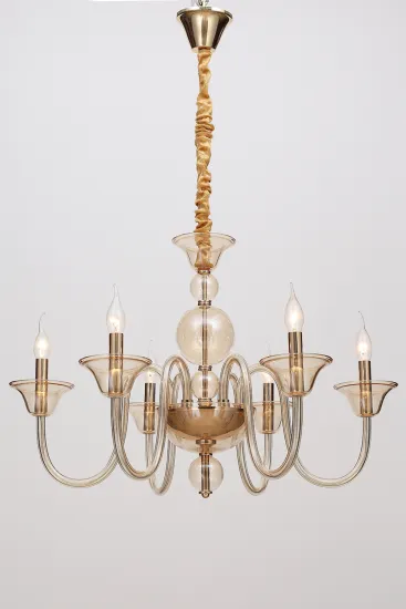 Modern Creative Living Room Champagne Gold Chandelier