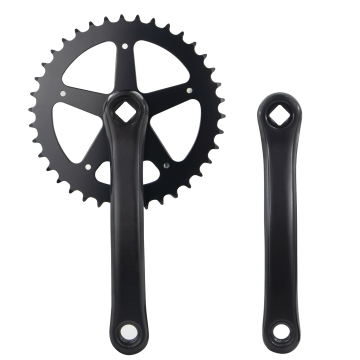 ZUKKA Bicycle Single Speed Crankset 38T 170mm Black