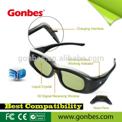 Gonbes g05-a 3d active shutter glasses 3d tv