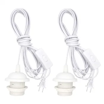 4.5M Extendable Pendant Light Cord with On/Off Switch - DIY E26/E27 Plug-In Lamp Kit
