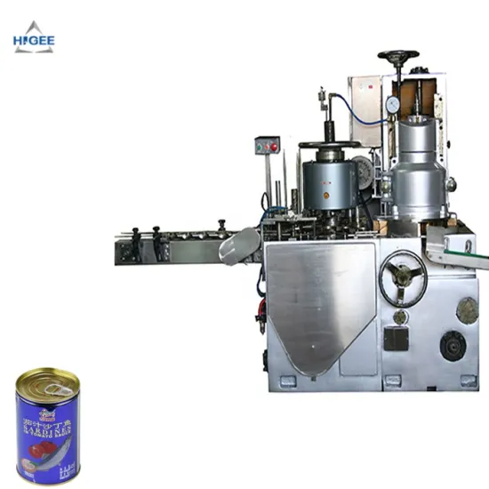 Canned Meat Sealing and Cold Glue Labeling Machine