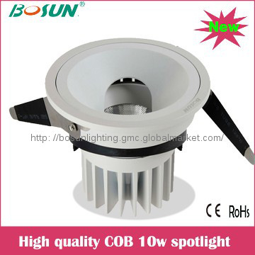 china 10w high brightness commercial cob led spotlight