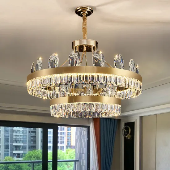 Luxury Modern Crystal Chandeliers and Pendant Lights for Hotel and Living Room Décor