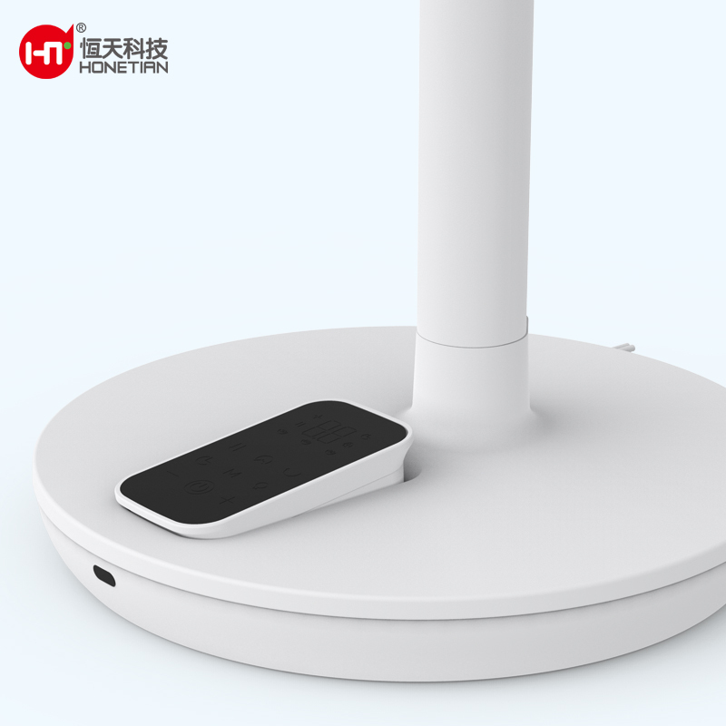 HONETIAN remote control night light energy efficient LED 8 timer 14 speeds 4 modes 9 inch 3 blades DC circulator stand fan
